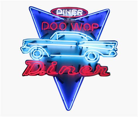 Clip Art Sign Png Transparent Images - Neon Diner Sign Png , Free Transparent Clipart - ClipartKey