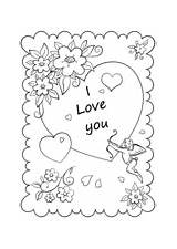 Kinderen Valentijn Kleurplaat  Gratis Kleurplaten Printen sketch template