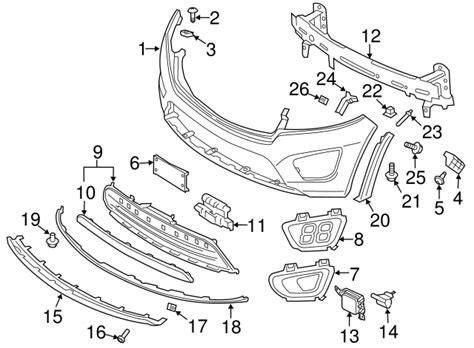 2016-2018 Kia Sorento OEM NEW 2016-18 Kia Sorento Wagon Front Bumper ...