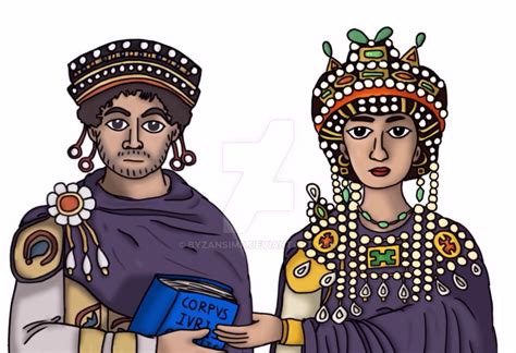 Justinian and Theodora simple digital art by byzansimp on DeviantArt