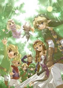 Zelda and Link Through the Years - The Legend of Zelda Characters Fan Art (19669571) - Fanpop