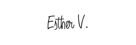 75+ Esther V. Name Signature Style Ideas | Wonderful Electronic Sign