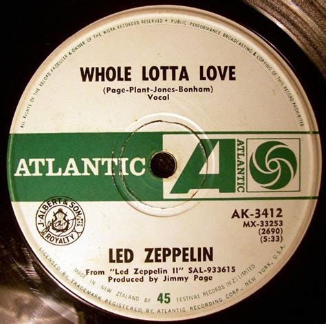 Led Zeppelin - Whole Lotta Love (1969, Vinyl) | Discogs