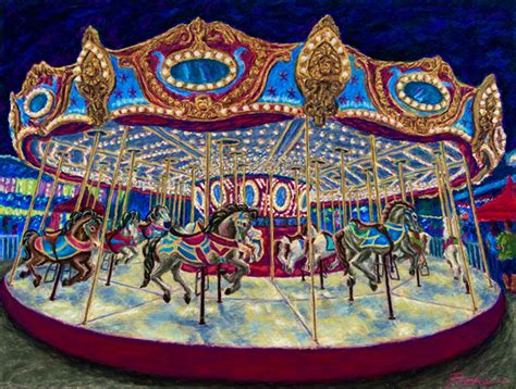 Painting : "Carousel - SOLD" (Original art by CHRISTOPHER ROCHE)