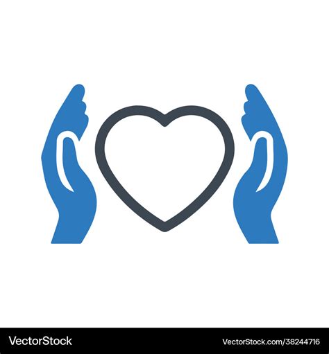 Palliative care icon Royalty Free Vector Image