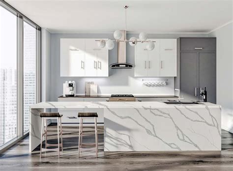 Bianco Calacatta Silestone Quartz | Countertops, Cost, Reviews | Benkeplate, Farger