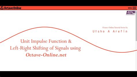 MATLAB code for Unit Impulse Function & Shifting of Signals using ...