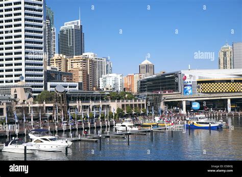 Darling harbour in Sydney, contains many restaurants,tourist ...