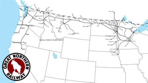 Burlington Northern Railroad Map - Living Room Design 2020