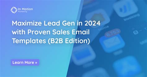 Get More Leads: Proven B2B Sales Email Templates