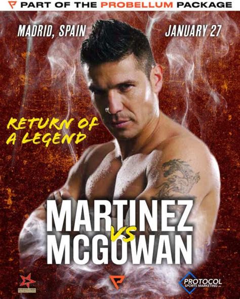 Veteran Sergio Martinez gets back in action on Jan 27 in Madrid, Spain ...