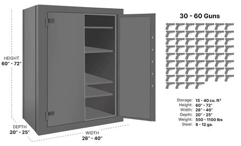 Gun Safe Size Charts – Determining Correct Gun Safe Size | Sportsman's Warehouse