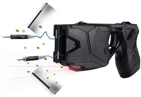 TASER X2 with Dual Integrated Lasers, Holster, Battery and 2 Cartridges (Black) - Stunster.com