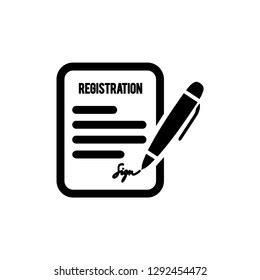 Registration Icon Vector Stock Vector (Royalty Free) 1292454472 | Shutterstock