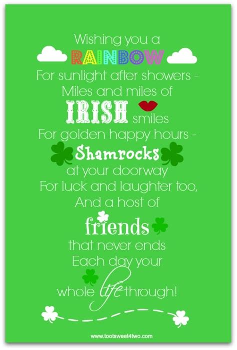 17 Irish Blessings, Proverbs and Toasts plus FREE Printables - Toot Sweet 4 Two