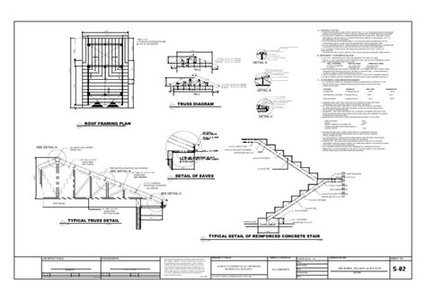 sample structural drawing | Truss | Concrete