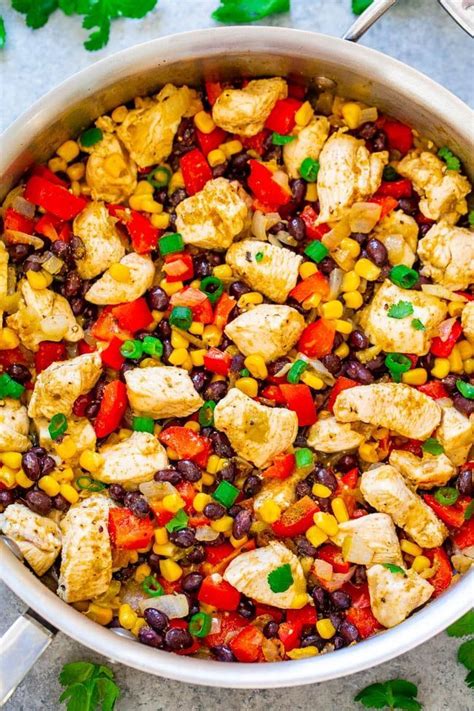 Mexican Chicken Skillet | Mexican chicken recipes, Mexican chicken breast recipes, Chicken ...