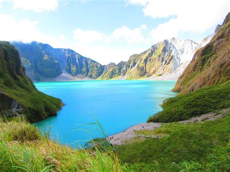 Beauty in the beast. Photo of Lake Pinatubo, formed in the caldera of ...