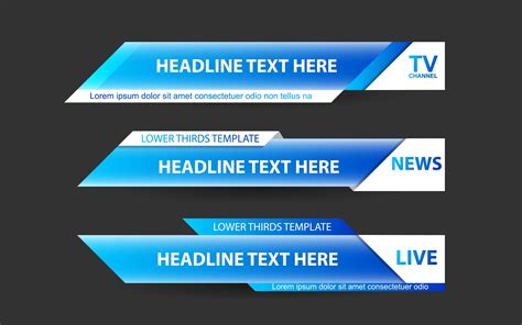 News Lower Thirds Template Design Graphic by Artmr · Creative Fabrica