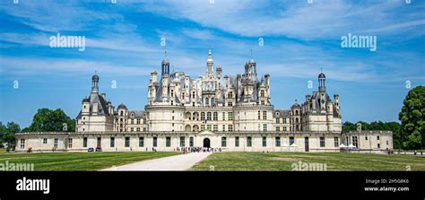 Chateau de Chambord, the largest castle in the Loire Valley. A UNESCO ...