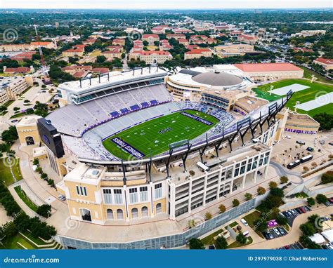 Amon G. Carter Stadium on the Texas Christian University Campus Editorial Stock Photo - Image of ...