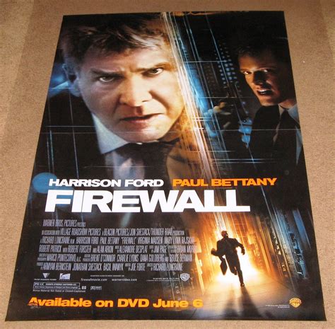 Firewall Movie Poster 27x40 Used Harrison Ford Paul Bettany – Mason City Poster Company