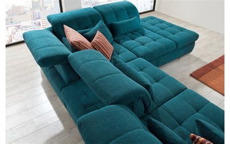 Alpine Fabric Sectional Sofa in Teal - Buy in Store Paramus Mega Furniture