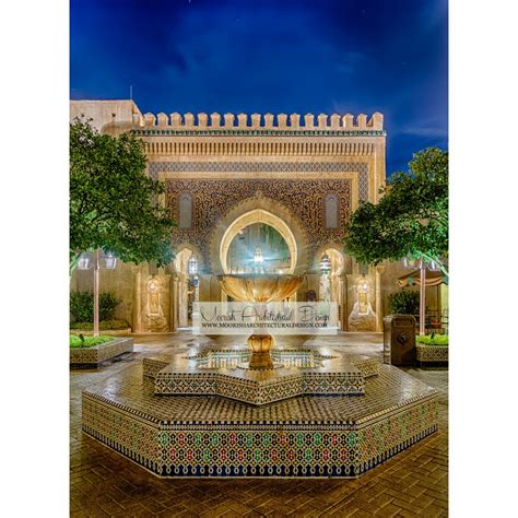 Moroccan courtyard Fountain