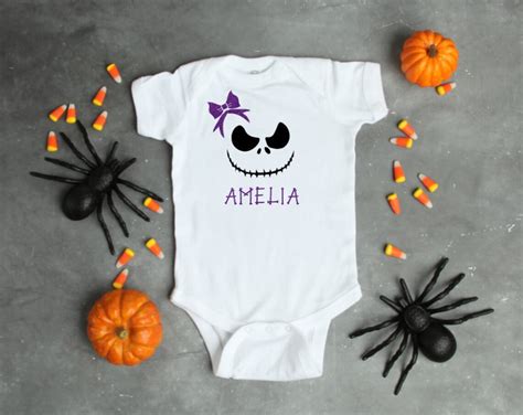 Jack Skellington Onesie 1st Halloween Outfit Halloween Girl | Etsy