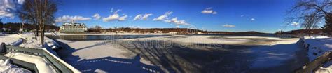 Meredith New Hampshire Panorama Banner Stock Photo - Image of landscape, lake: 110329818