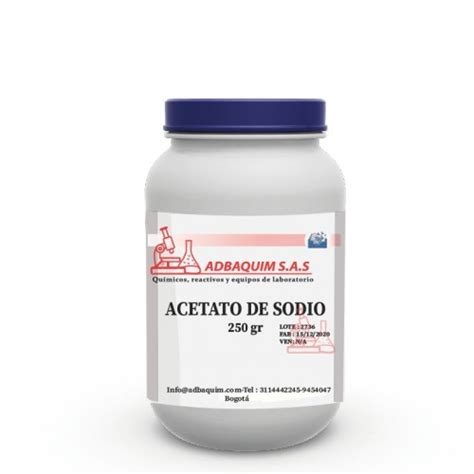 Acetato de Sodio