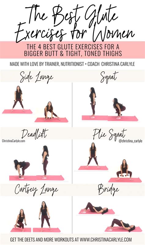 Fat Burning Glute Exercises for a Bigger, Toned Butt | Christina Carlyle