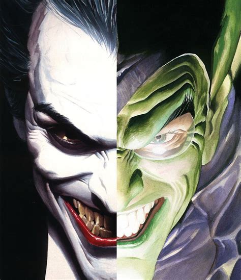 Joker & Green Goblin •Alex Ross | Alex ross, Green goblin, Marvel art