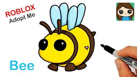 How to Draw a Bee 🐝Roblox Adopt Me Pet - YouTube