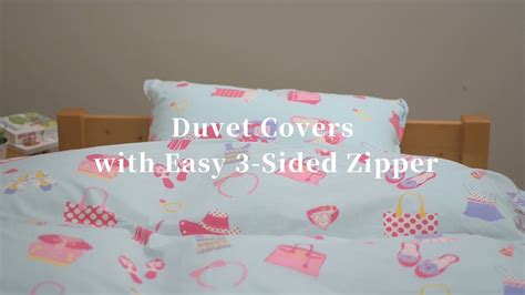 Duvet Covers with Easy 3-Sided Zipper - YouTube