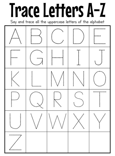 Capital Letter Tracing Worksheets - LettersWorksheets.com