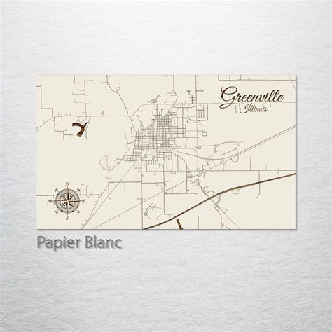 Greenville, Illinois Street Map – Fire & Pine