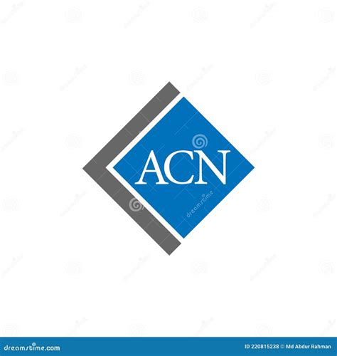 ACN Letter Logo Design on White Background. ACN Creative Initials ...