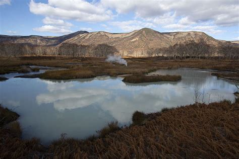 Pool in Uzon Caldera with reflection of clouds | Uzon Caldera | Travel Story and Pictures from ...