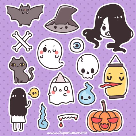 7 Best Images of Kawaii Stickers Printable - Halloween Kawaii Drawings, Erin Condren Planner ...