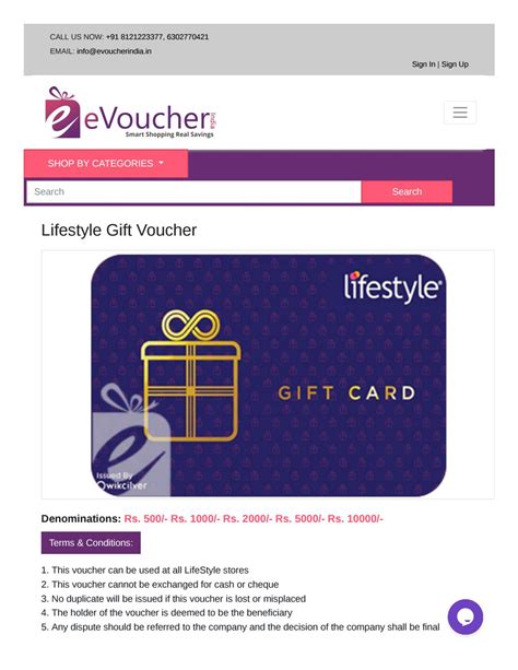 Buy LIFESTYLE Gift Cards| LIFESTYLE Gift Vouchers Online| LIFESTYLE ...