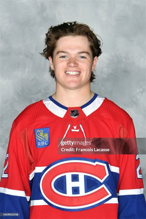 Cole Caufield of the Montreal Canadiens poses for his official... News ...