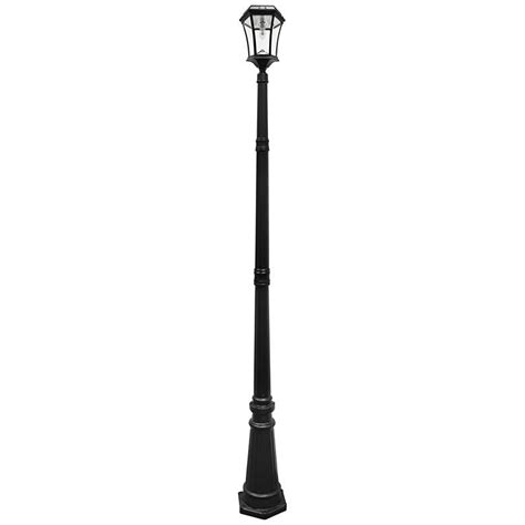 Victorian Black 93"H 2700K LED 1-Lamp Solar Post Light - #1J285 | Lamps Plus | Solar post lights ...