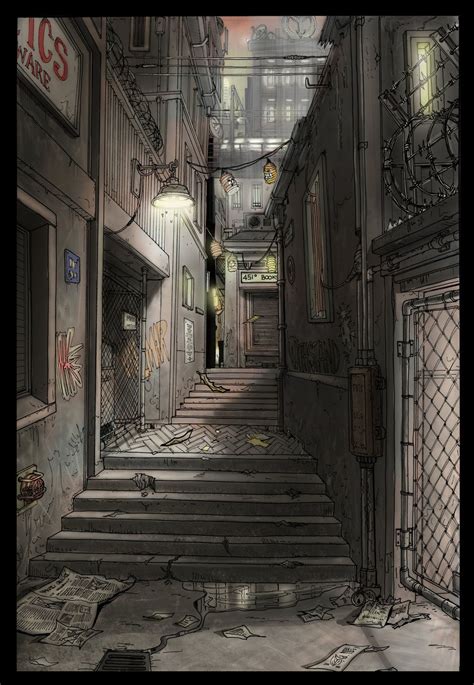 KZ2 Helghan alley, michel voogt | Alley, Environment design, Concept art