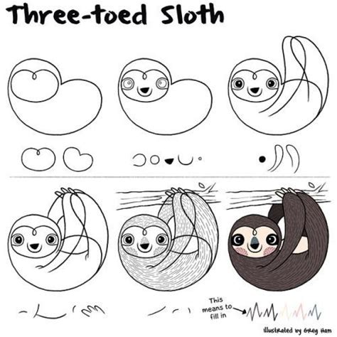 Image result for sloth drawing | Sloth drawing, Sloth art, Sloth