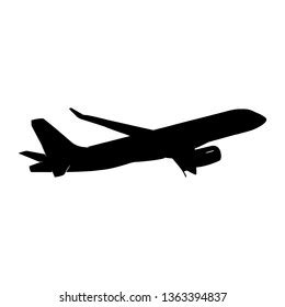 Plane Silhouette Logo Stock Vector (Royalty Free) 1363394837 | Shutterstock