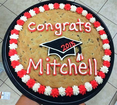 Graduation cookie cake by Paradise Sugar Shoppe | Graduation cookies, Cookie cake, Sugar cookies ...