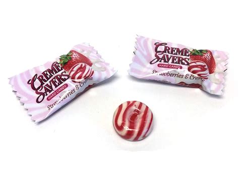 Creme Savers - Strawberries & Creme - 6.25 oz bag | OldTimeCandy.com