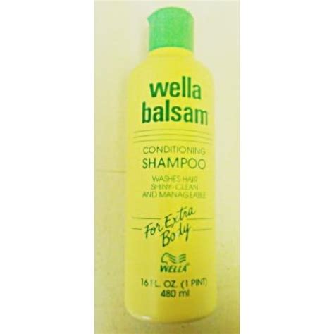 Amazon.com : Wella Balsam Conditioning Shampoo For Extra Body 16 Oz ...