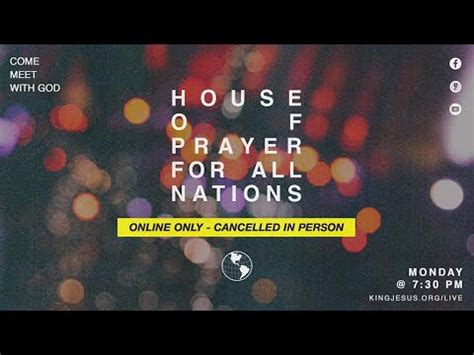 HOUSE OF PRAYER FOR ALL NATIONS LIVE - YouTube